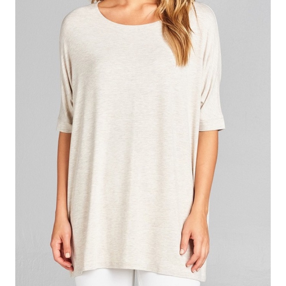The Lila Tunic- Oatmeal